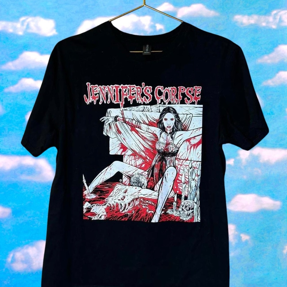 Jennifer's Corpse Graphic T-Shirt - Black and Red